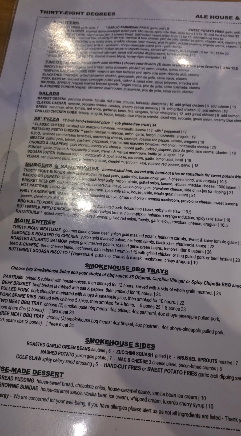 38 Degrees Ale House & Grill