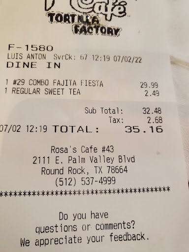 Rosa's Café & Tortilla Factory