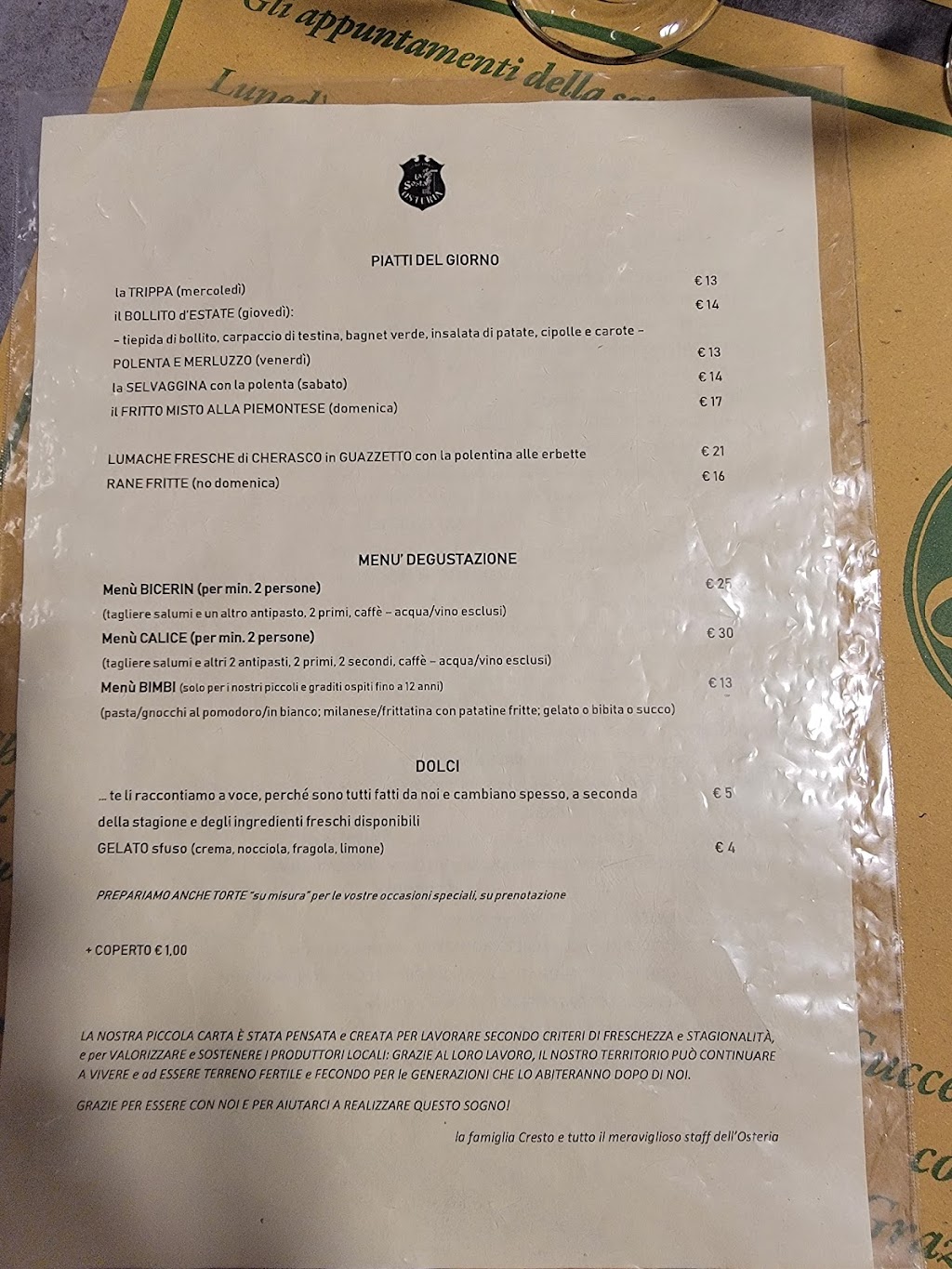 Osteria La Sosta, Settimo Vittone
