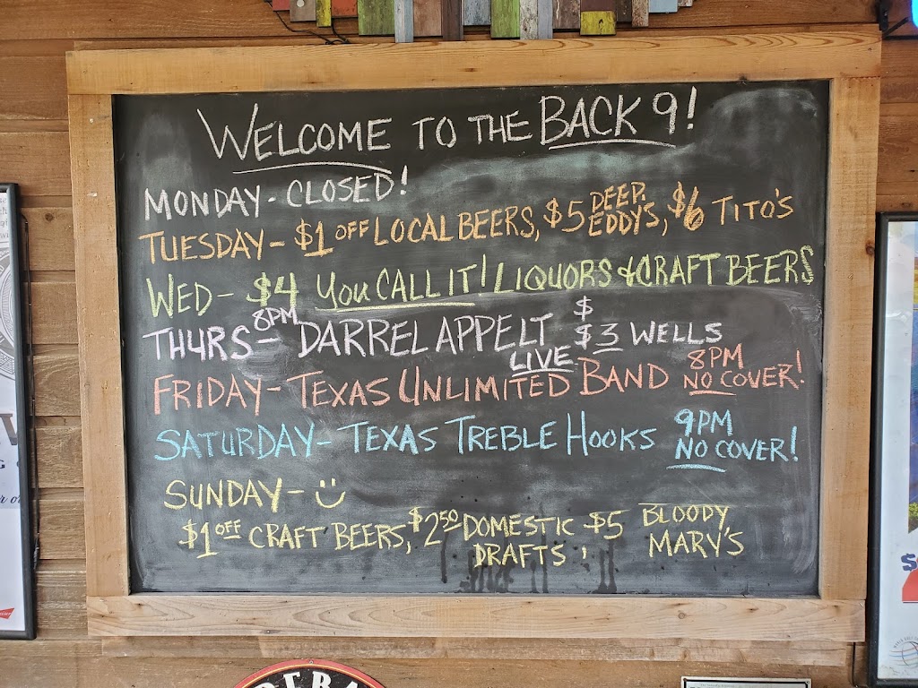 Back 9 Bar, Bastrop, TX
