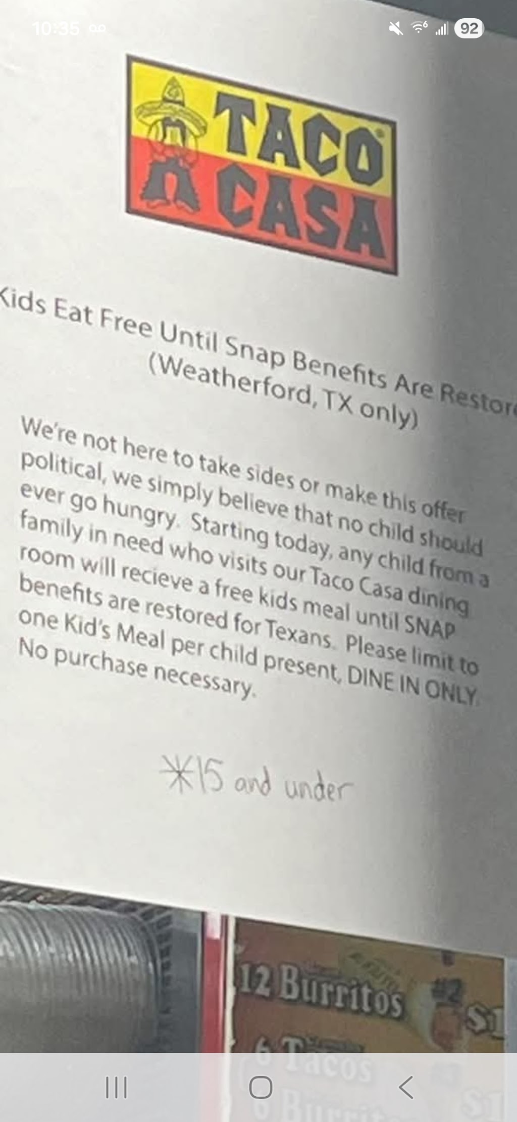 Taco Casa, Weatherford, TX