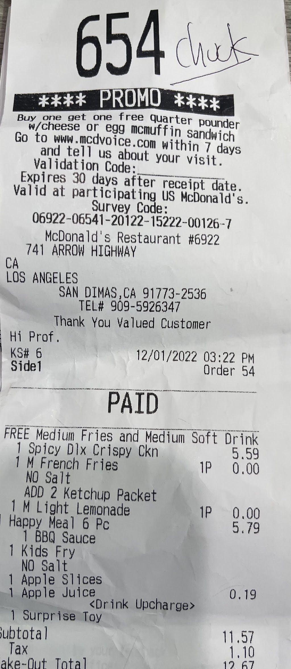 McDonald's, San Dimas, CA