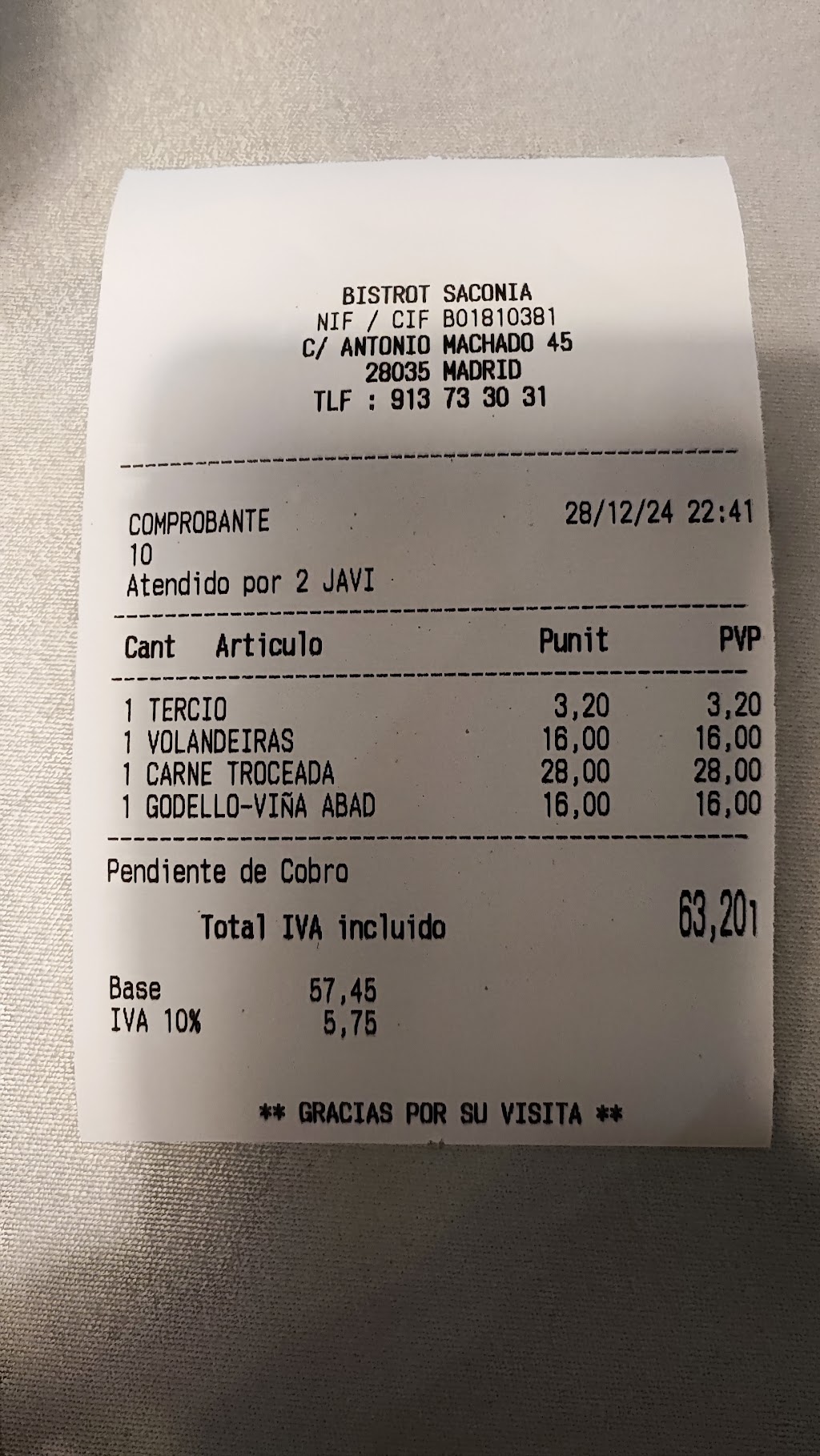 Bistrot Saconia