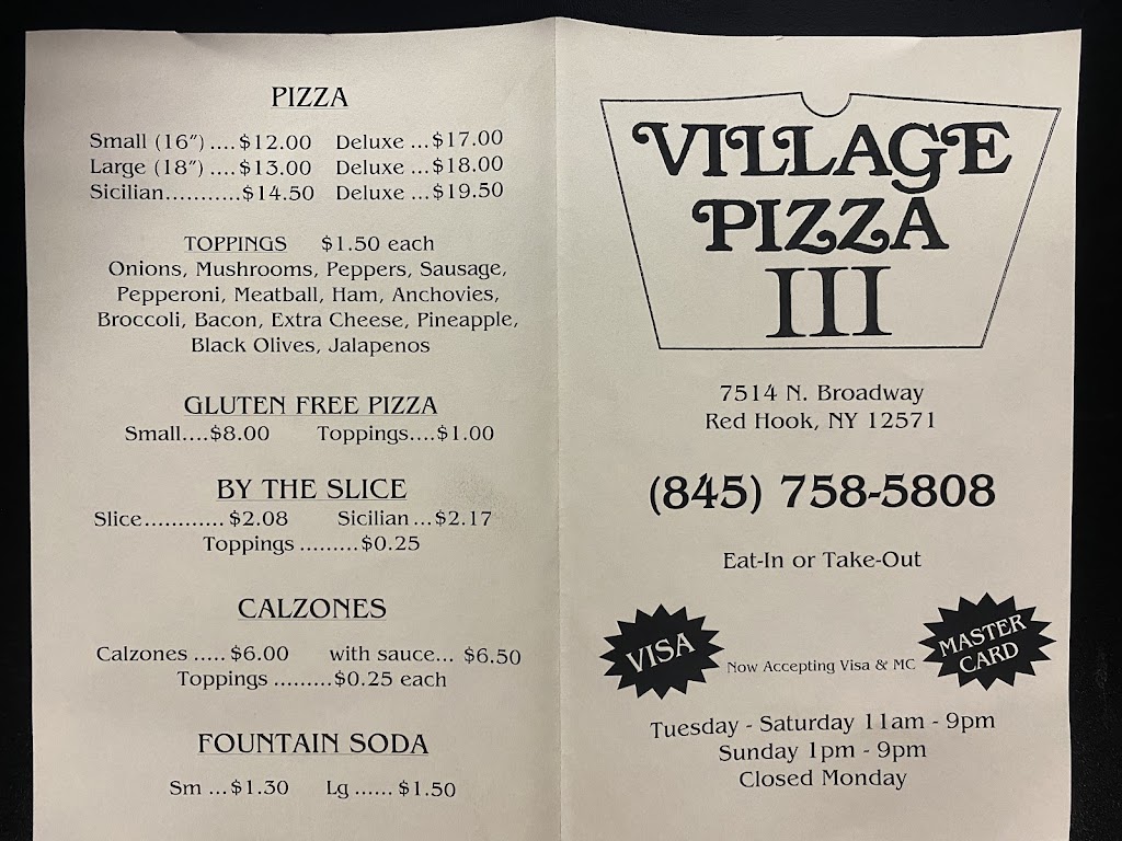 Village Pizza III, Red Hook, NY