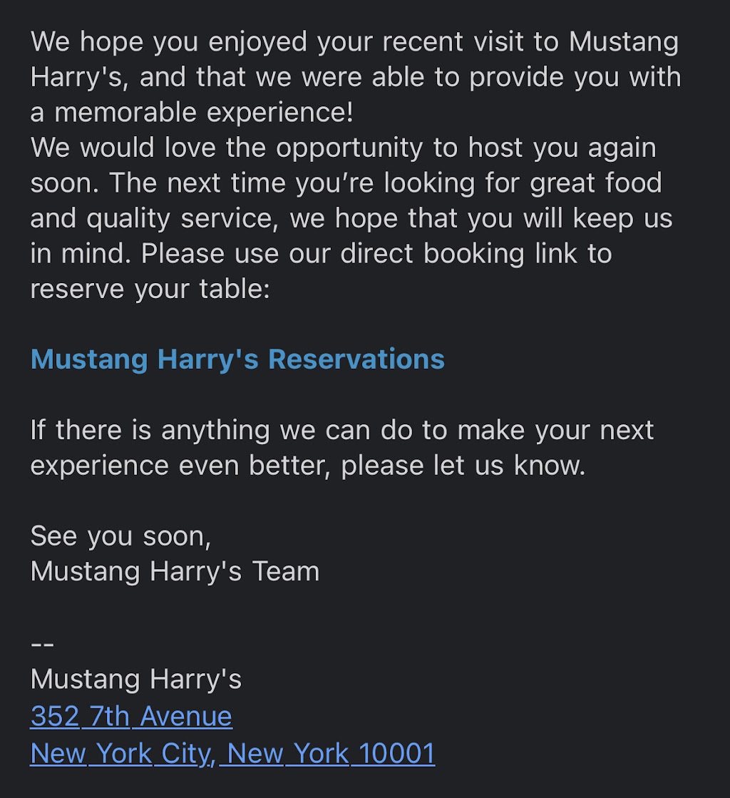 Mustang Harry's