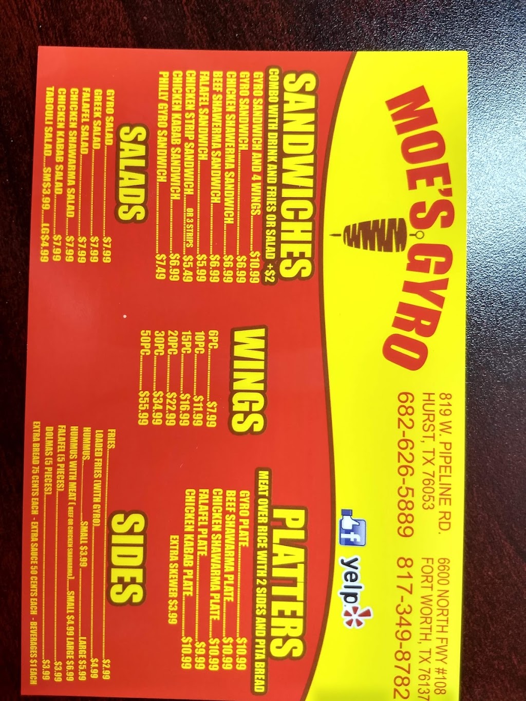 Moe's Gyro, Hurst, TX