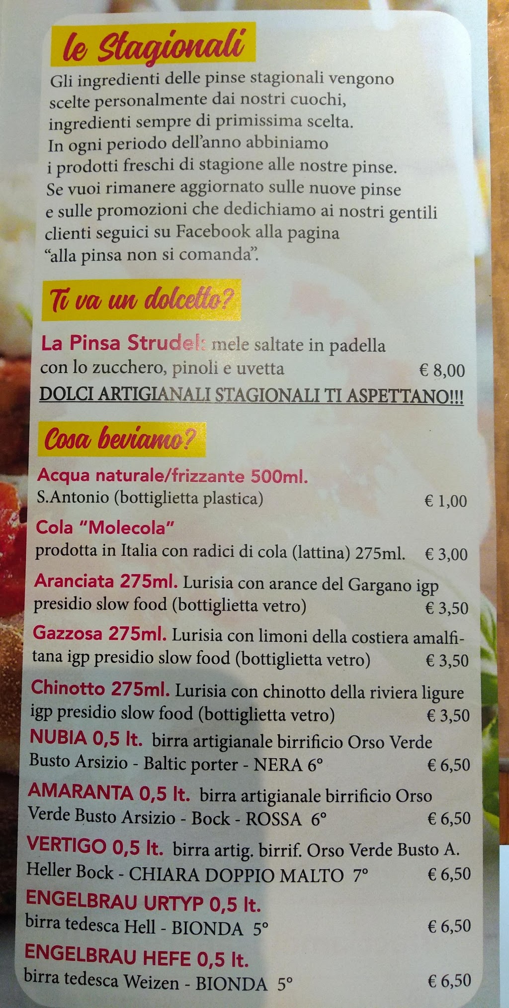 Alla pinsa non si comanda, Gallarate