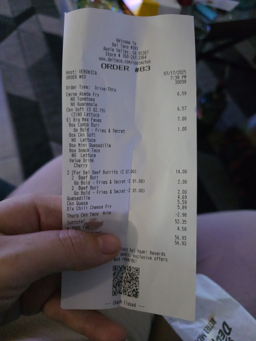 Del Taco, Apple Valley, CA