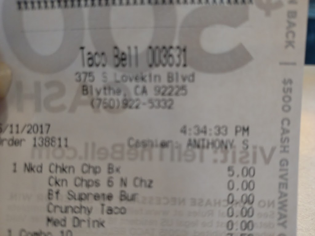 Taco Bell, Blythe, CA