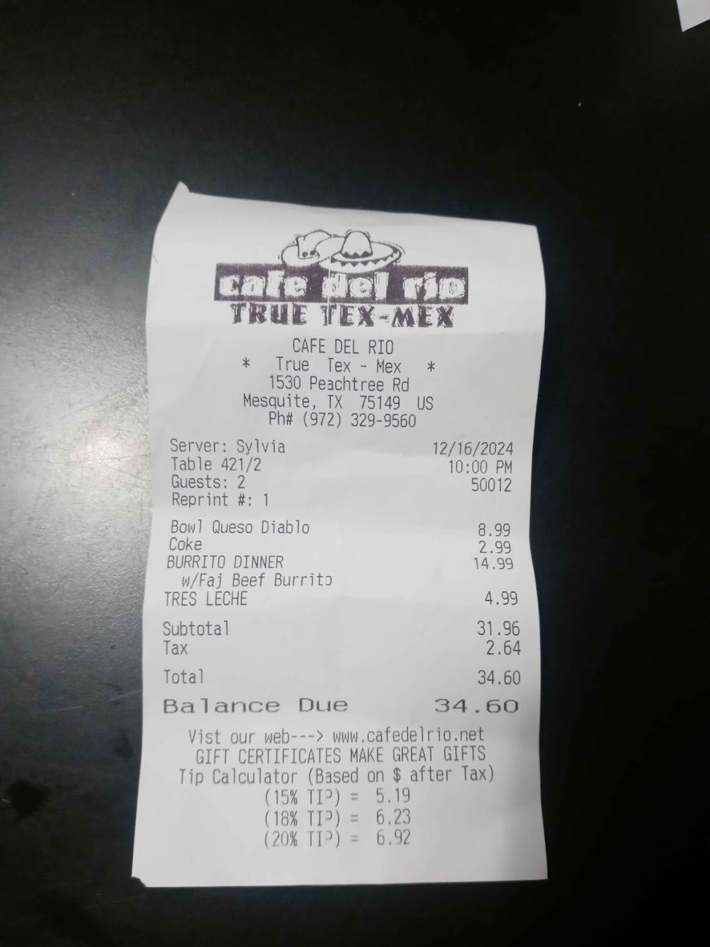 Cafe Del Rio