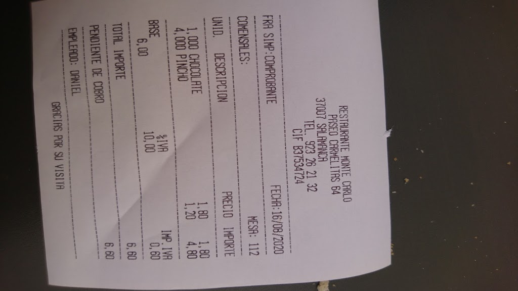 Restaurante Monte Carlo