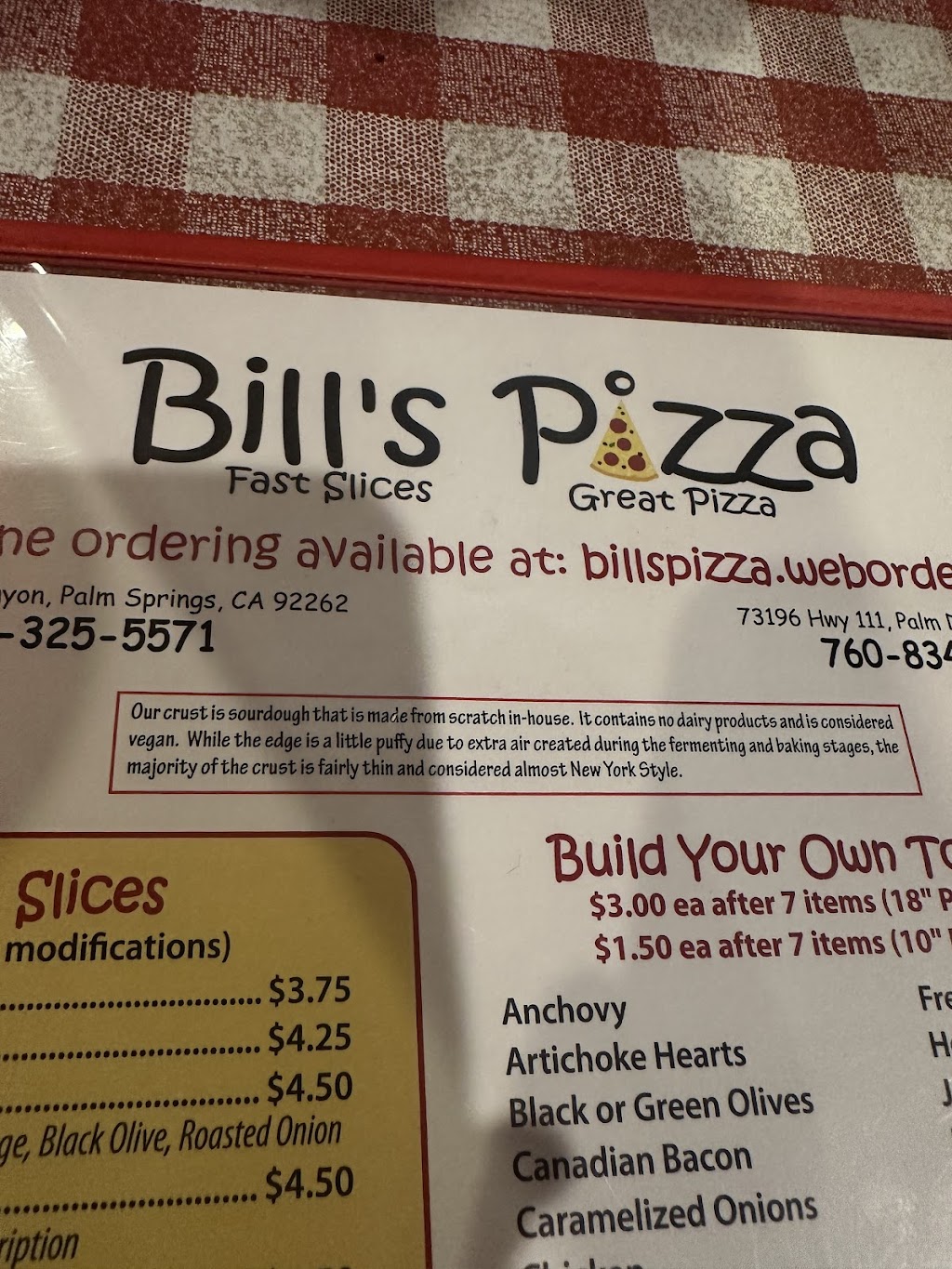 Bill's Pizza
