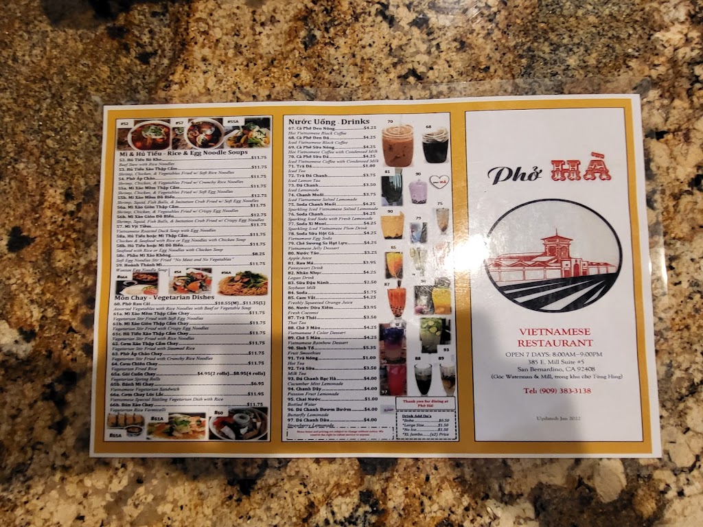 Pho Ha Vietnamese Restaurant, San Bernardino, CA