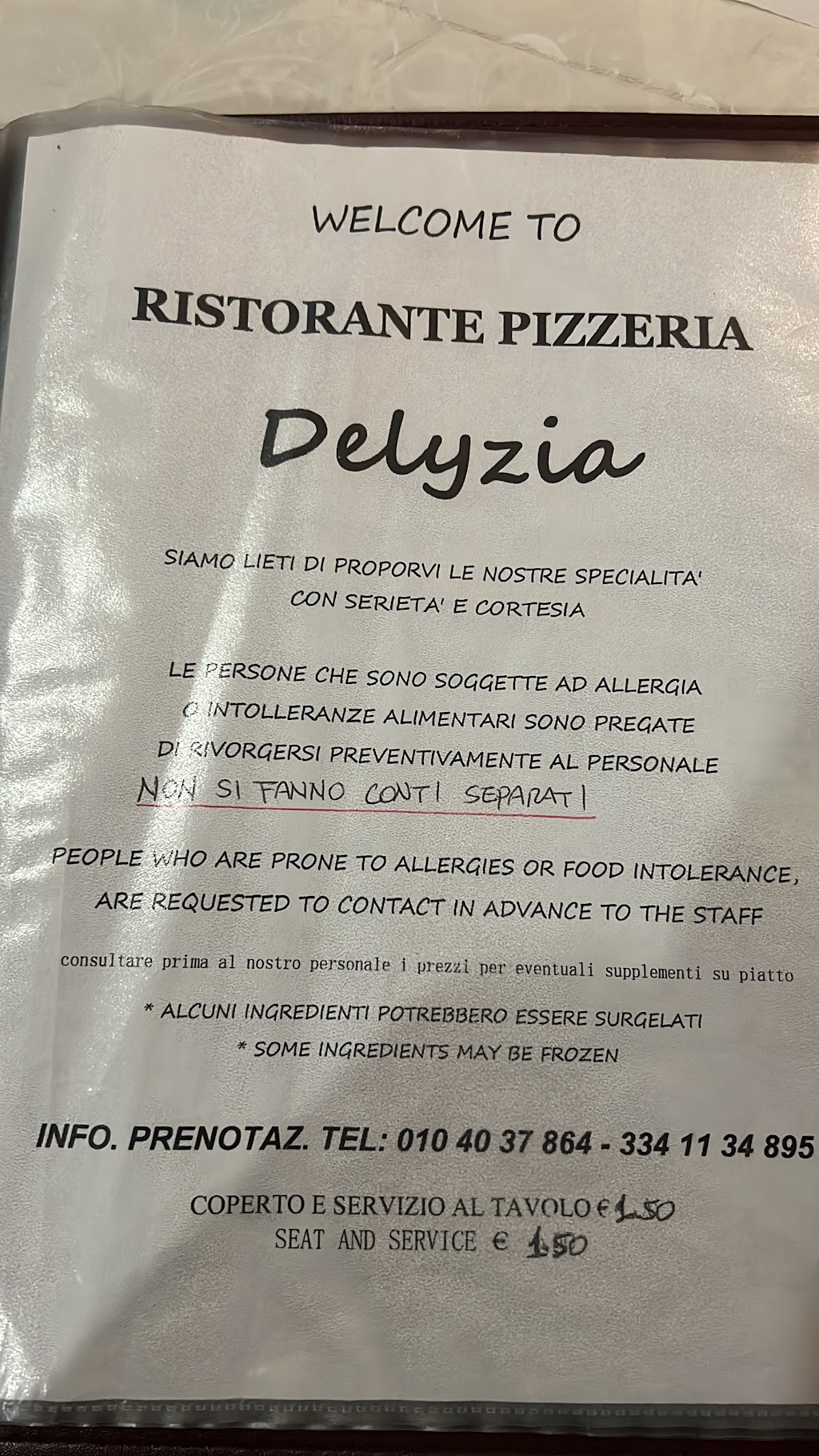 Delyzia Pizza e Cucina, Piazza Di San Teodoro