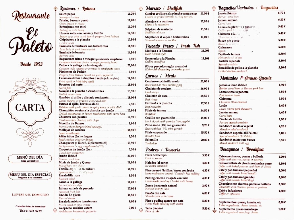 Bar Restaurante El Paleto