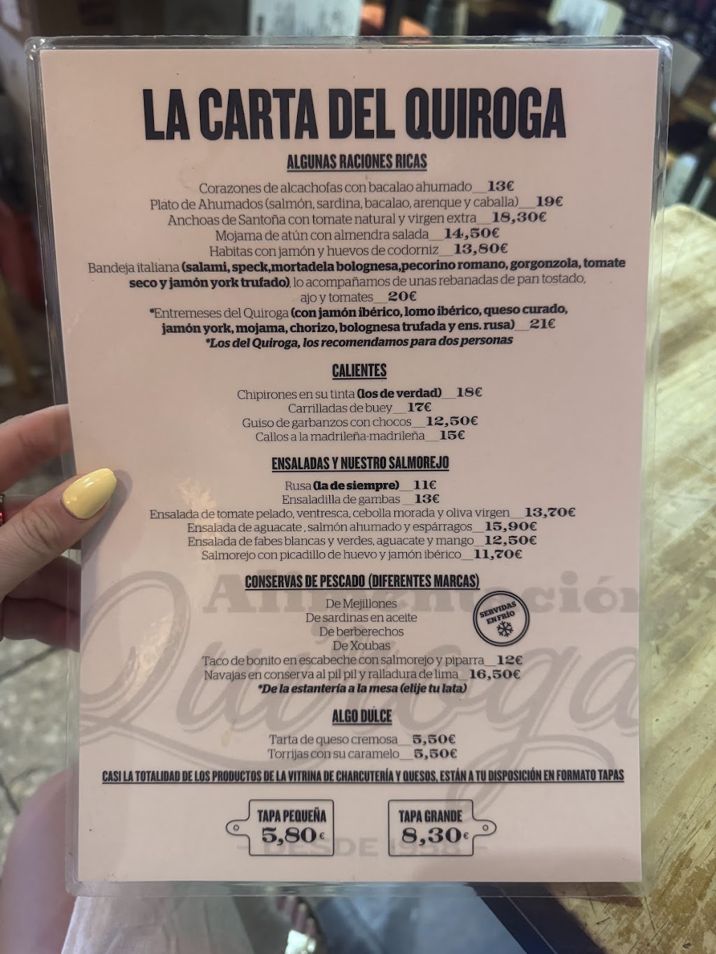 Alimentacion Quiroga