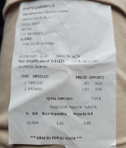 Punto caramelo