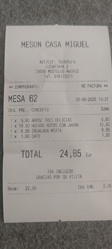 Tío Miguel, Móstoles