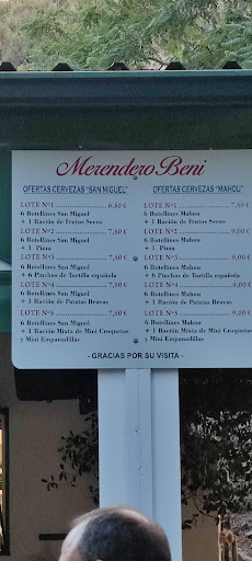 Merendero Beni