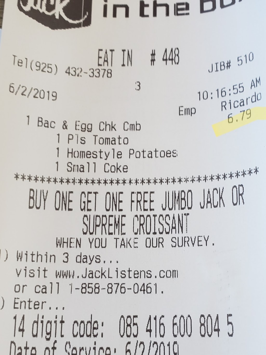 Jack in the Box, Pittsburgh, CA