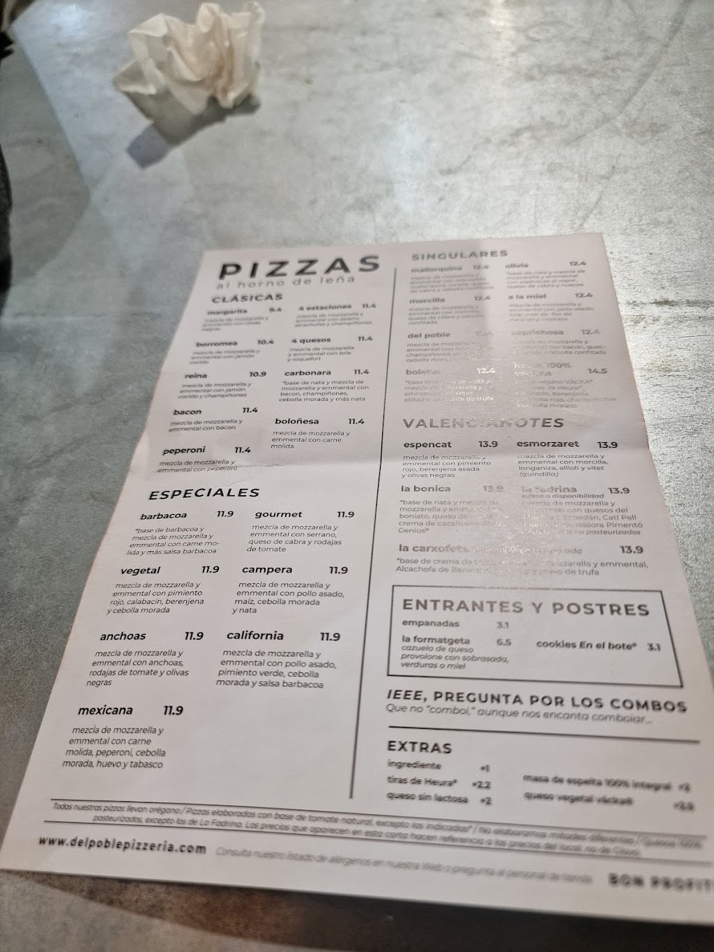 Del Poble Pasta & Pizza