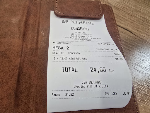 Bar Restaurante Asiático DONGFANG, Sant Joan d'Alacant