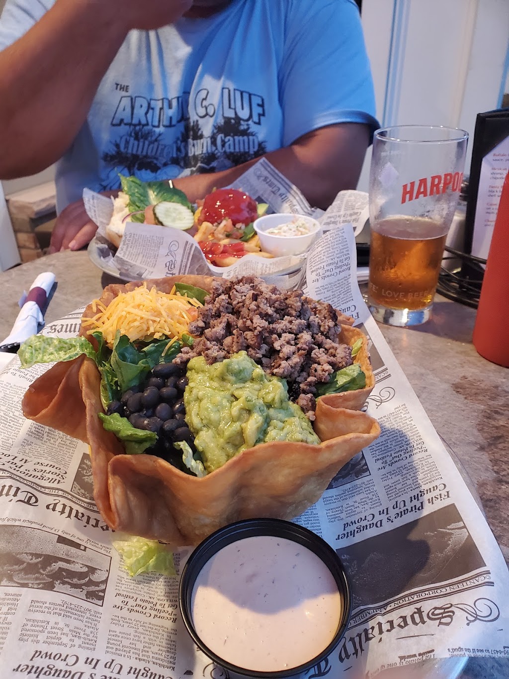 Downtown Burger at Five Points Cafe, Sayville, NY