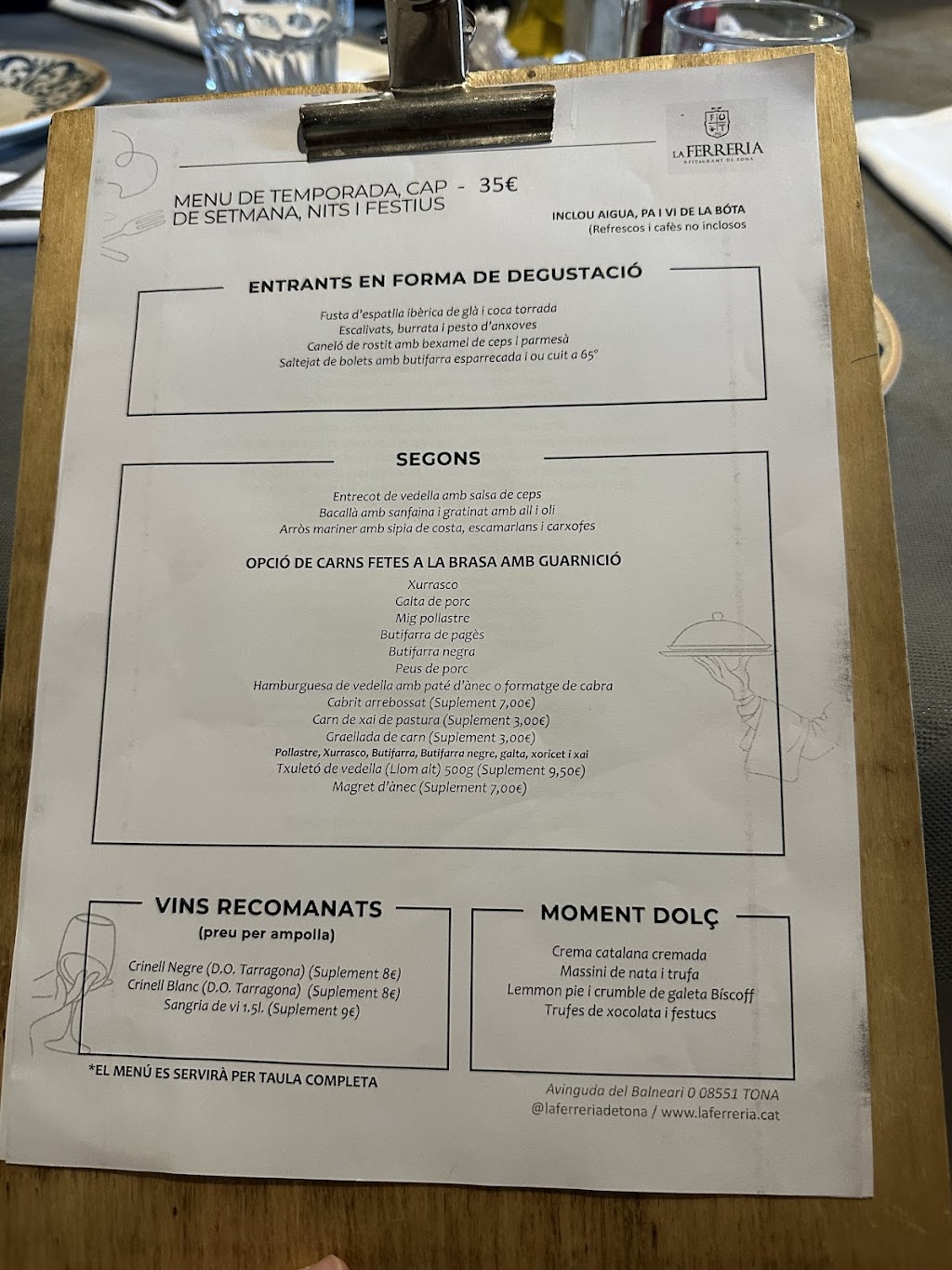 Restaurant La Ferreria