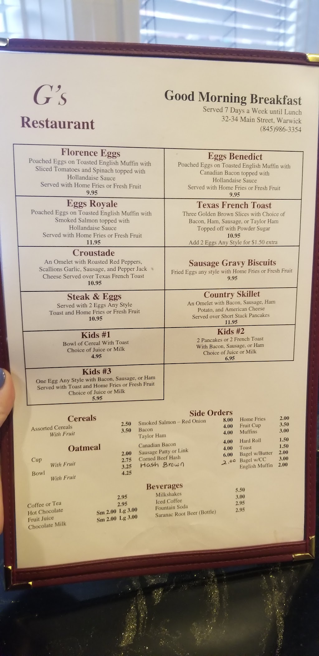 G's Warwick Diner