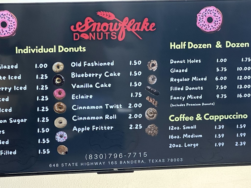 Snowflake Donuts, Bandera, TX
