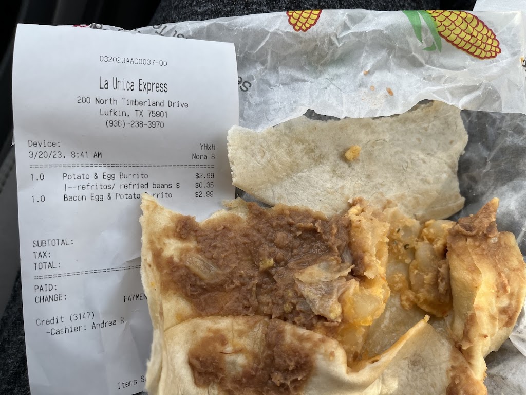 La Unica Express, Lufkin, TX