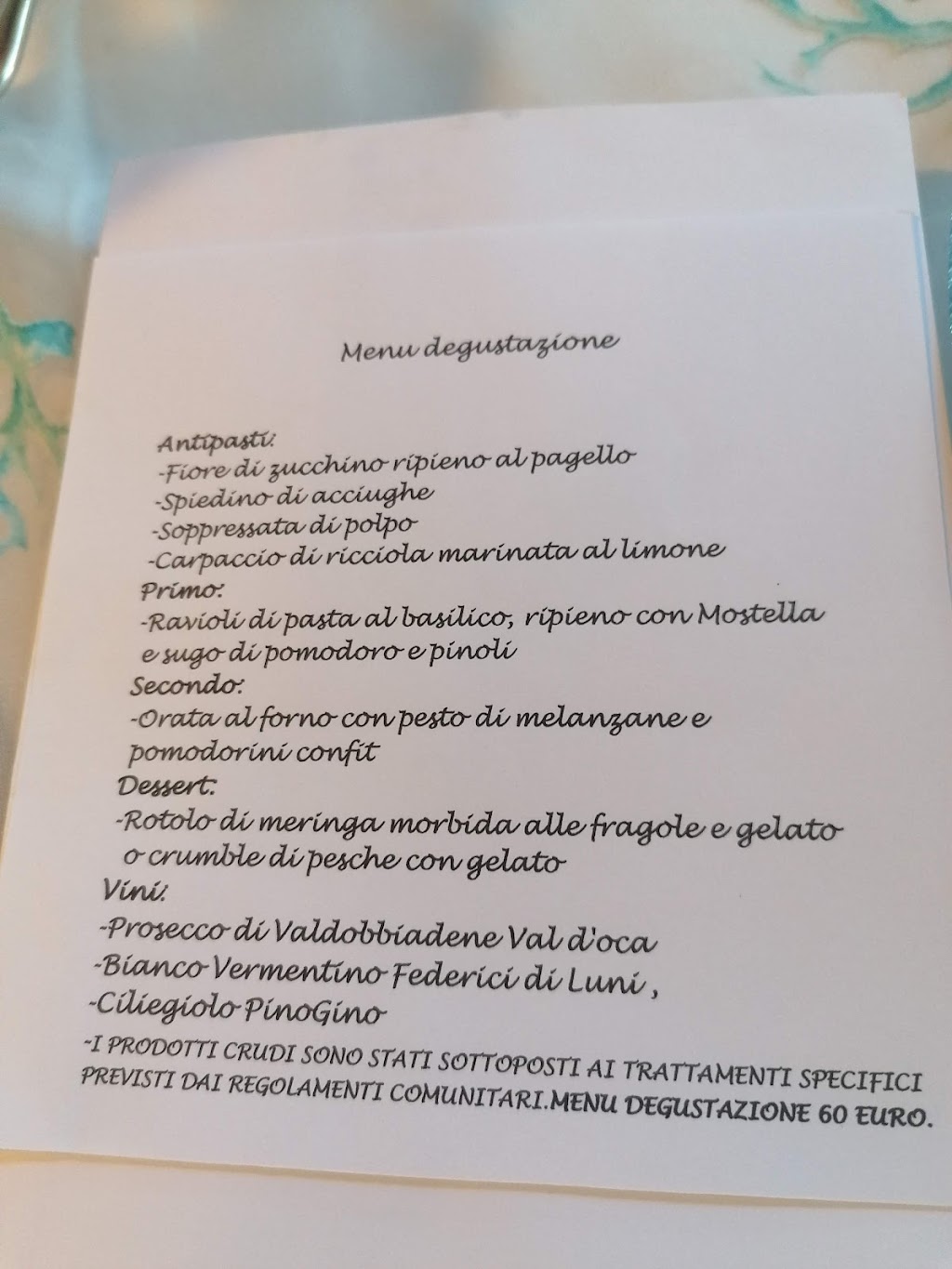 Il Besugo Innamorato, Chiavari