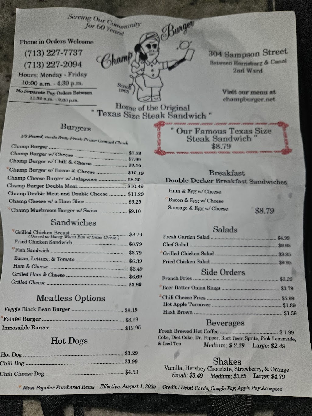 Champ Burger
