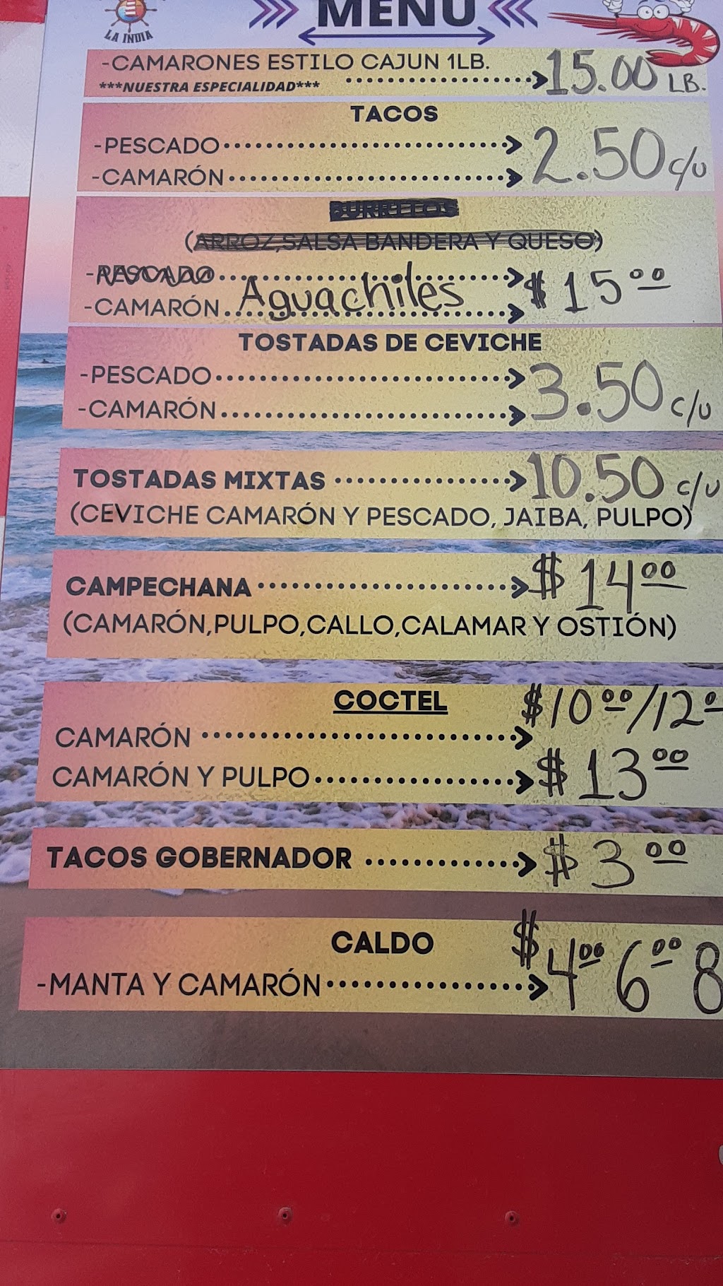 Tacos Y Mariscos La India