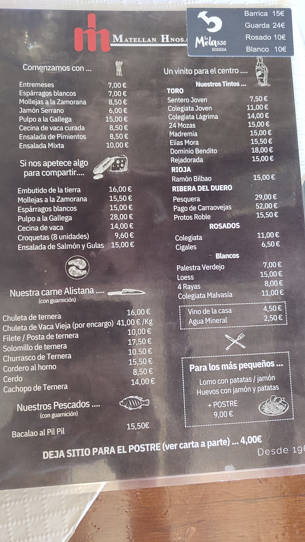 Restaurante Matellán Hermanos, Rabanales