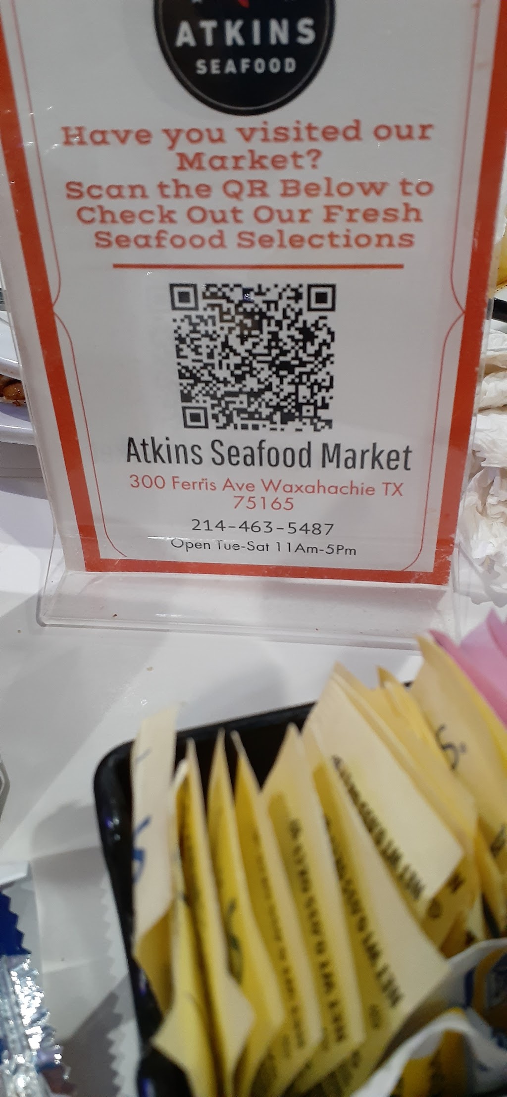 Atkins Seafood, Waxahachie, TX