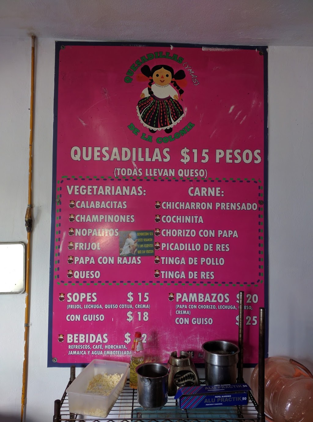 Quesadillas...de la colonia, Puerto Morelos