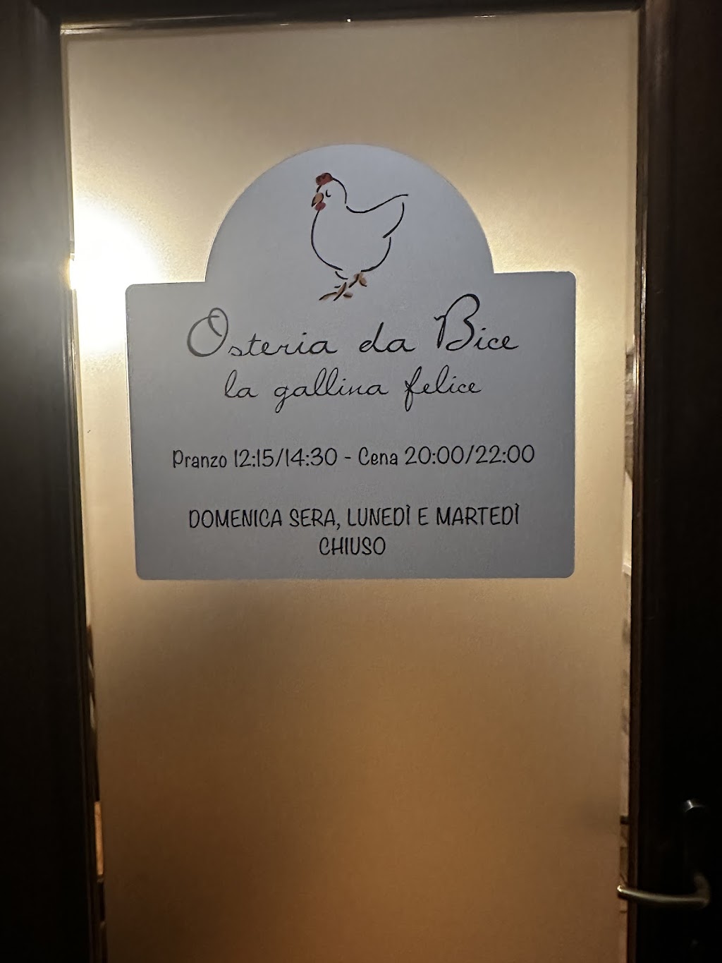 Osteria da Bice, la gallina felice