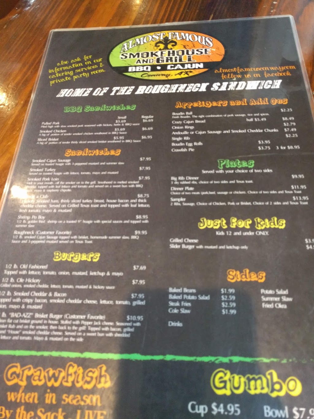 Almost Famous Smokehouse & Grill, Conway, AR