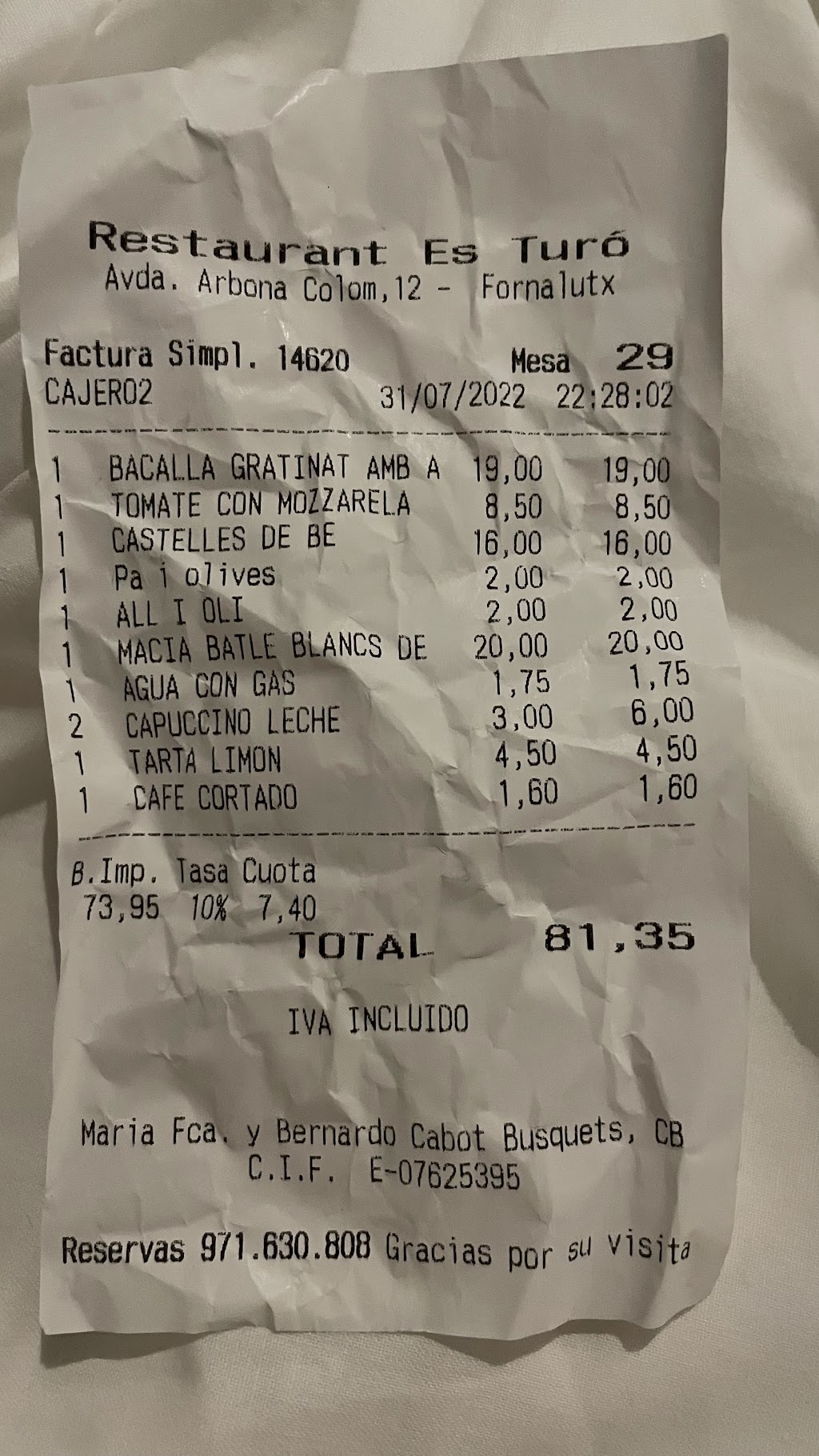 Es Turó, Fornalutx