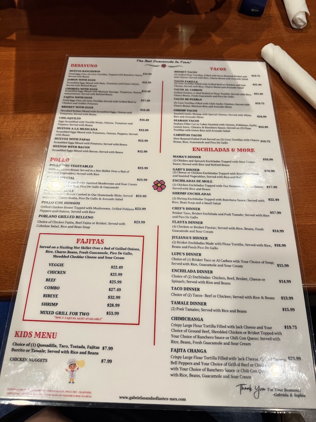 Gabriela & Sofia's Tex-Mex Restaurant