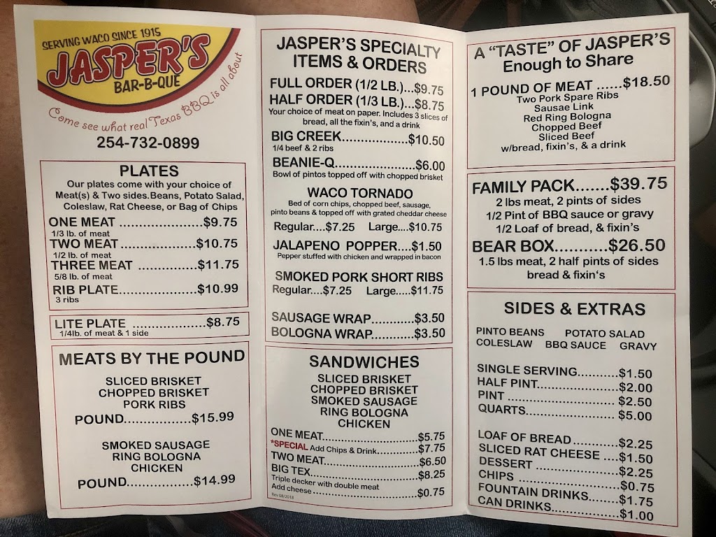 Jasper's BBQ, Waco, TX