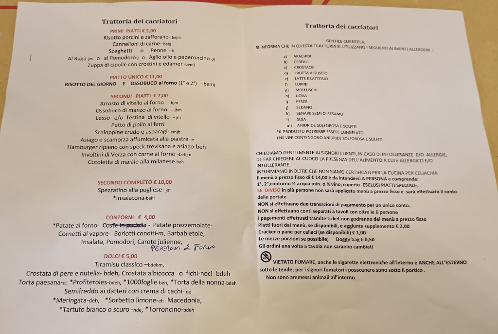 Trattoria dei cacciatori, Brugherio