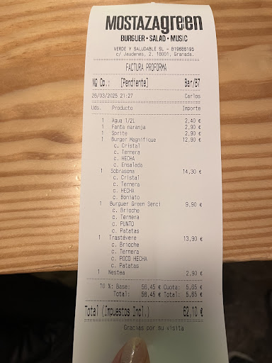 Mostaza Green Burger (Granada - Centro)