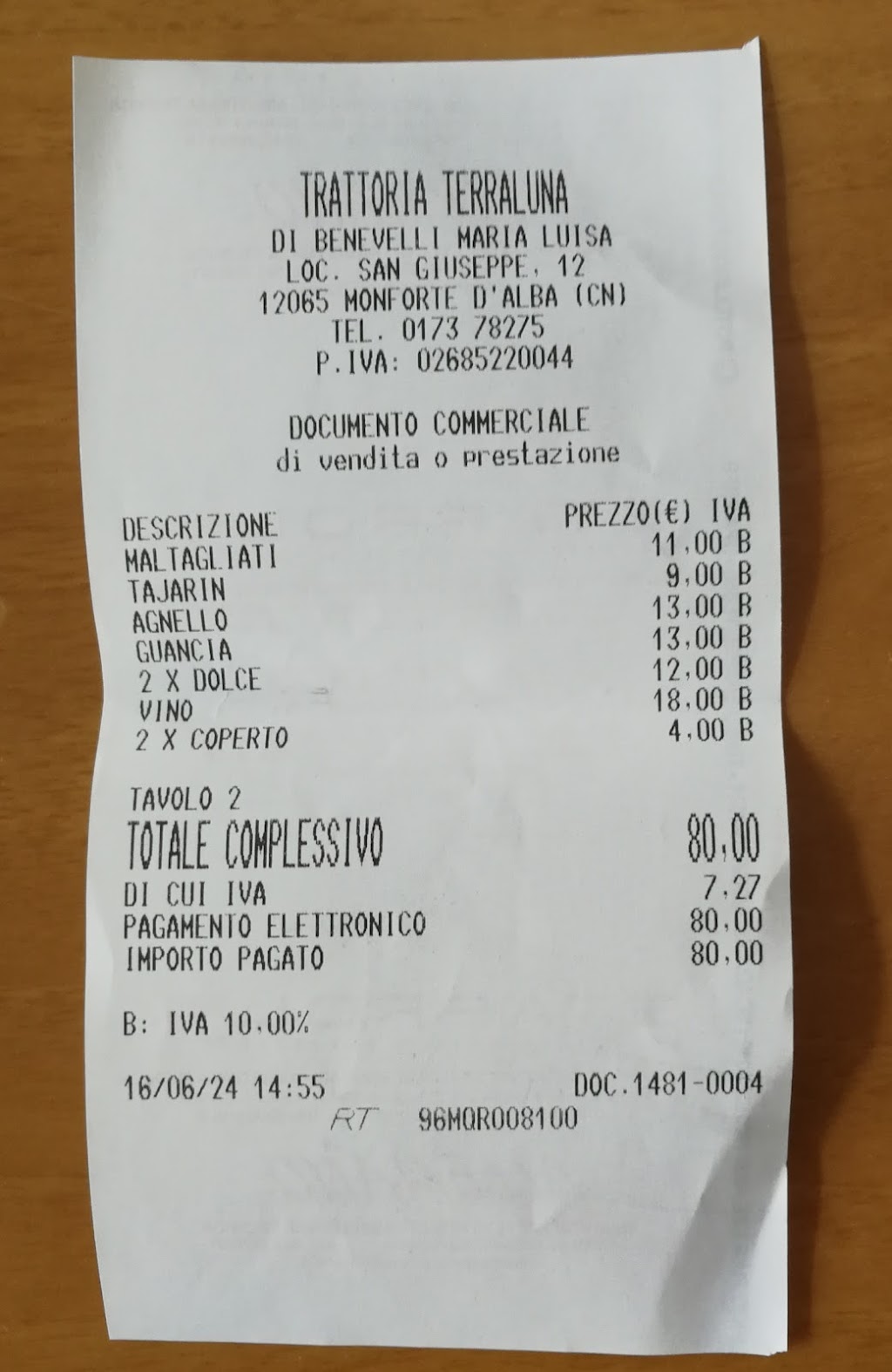 Trattoria TerraLuna, Monforte d'Alba