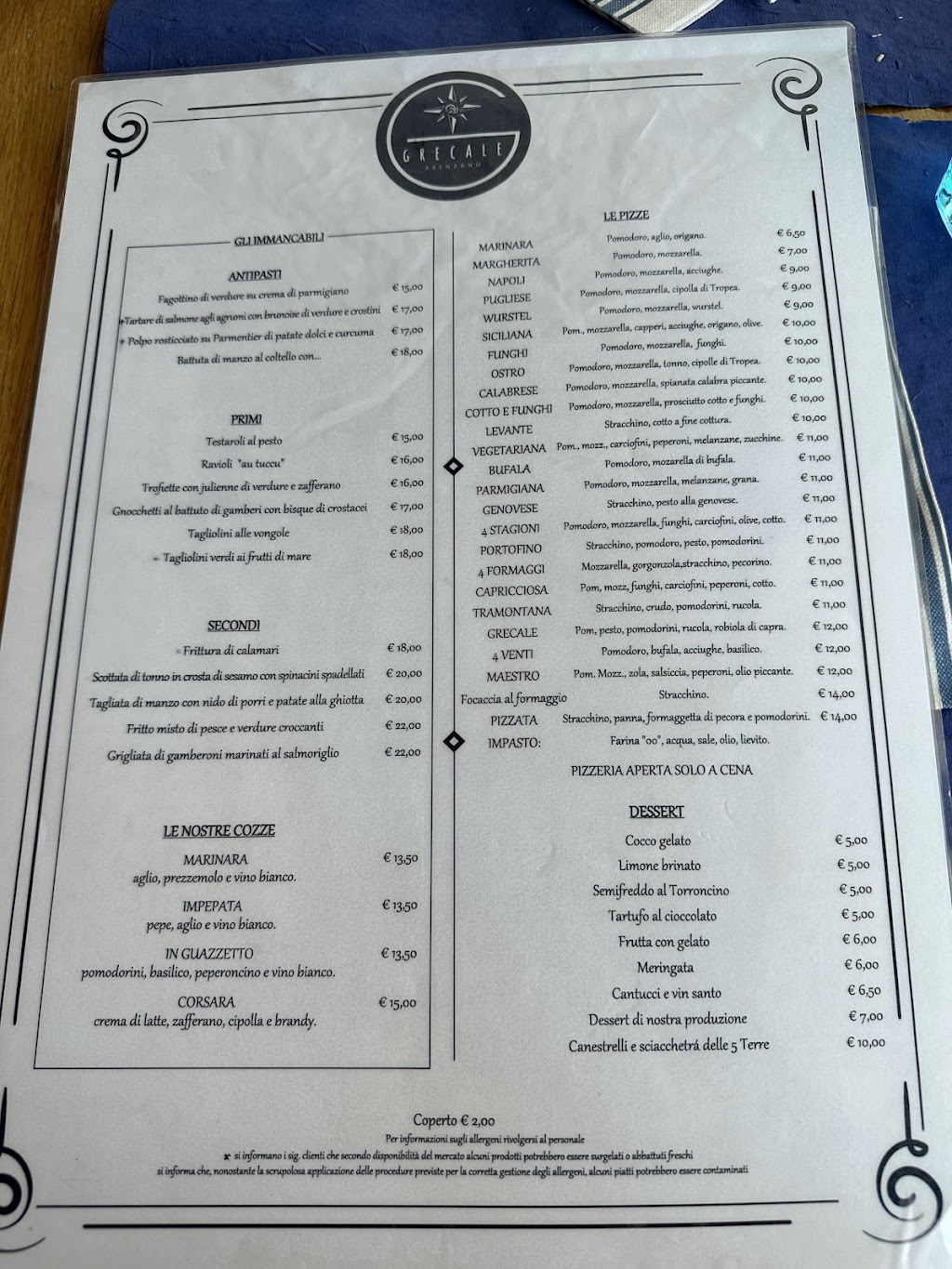 Ristorante Grecale, Arenzano