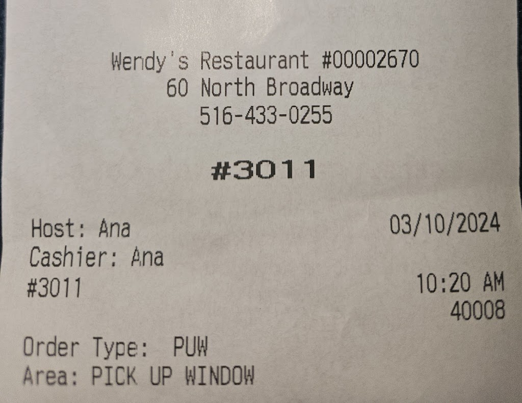 Wendy's, Hicksville, NY