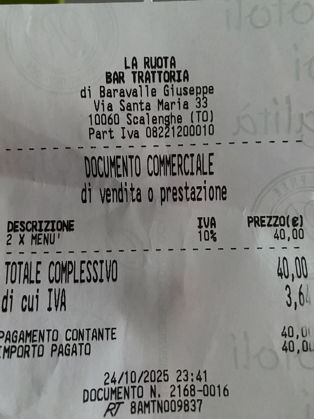 Ristorante La Ruota, Scalenghe