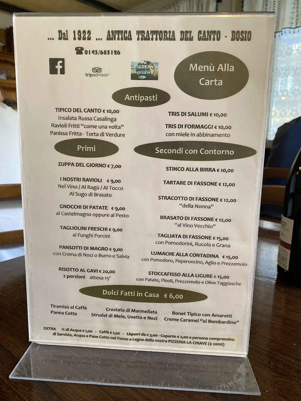Antica Trattoria Del Canto