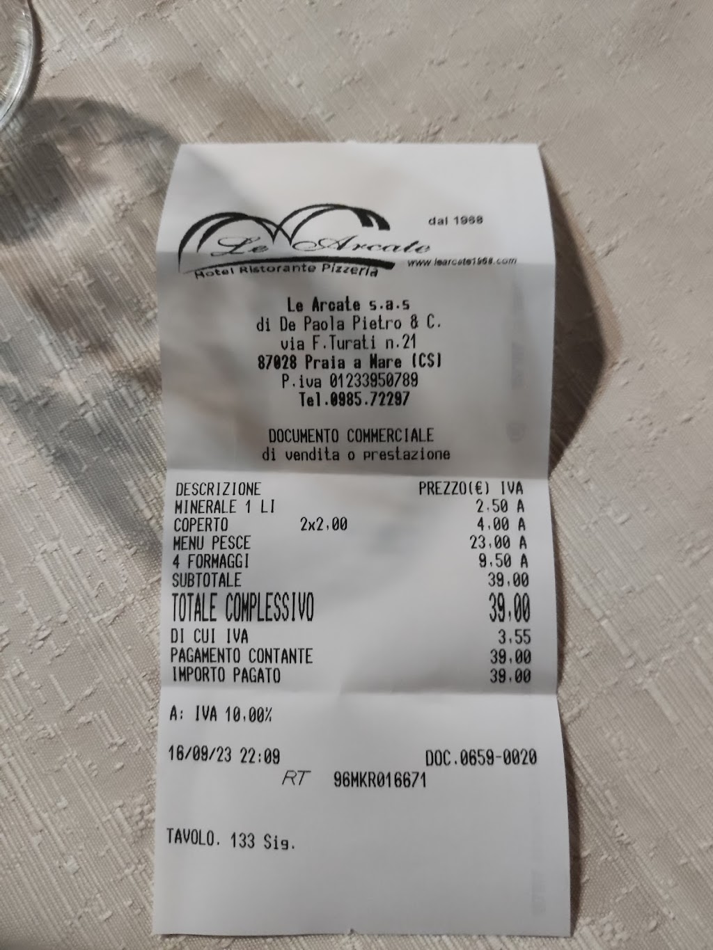 Ristorante Pizzeria Le Arcate